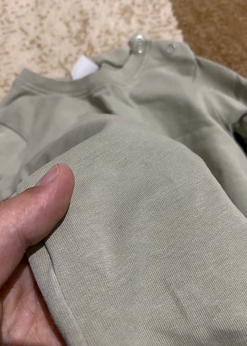 Kapüşonlu Gri Bebek Tulum - Görsel 4