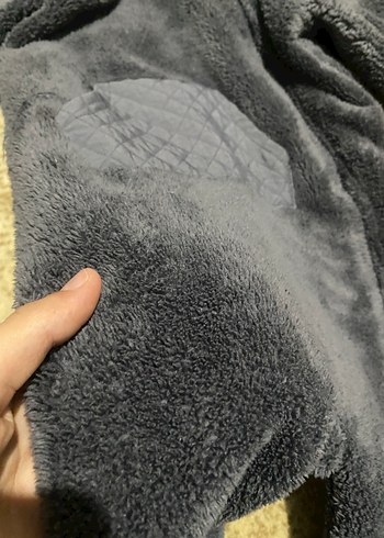 Kapüşonlu Gri Bebek Tulum - Görsel 2