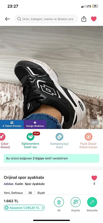 Lotto Lotto orijinal spor ayakkabı
