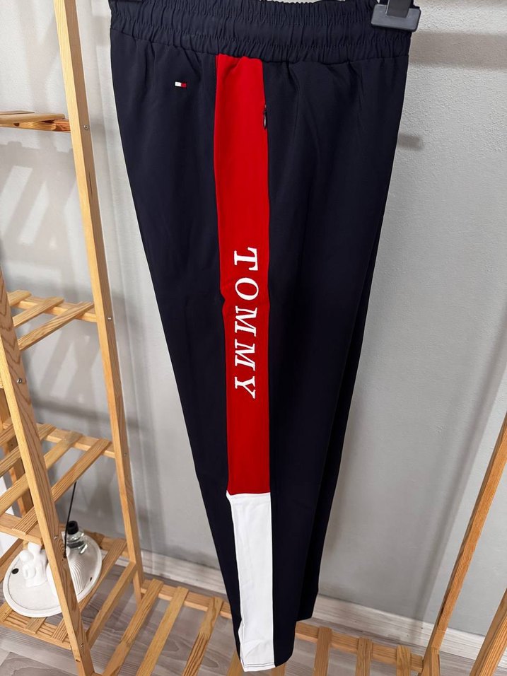 Tommy Erkek Kırmızı Baskılı Eşofman Altı - Görsel 3