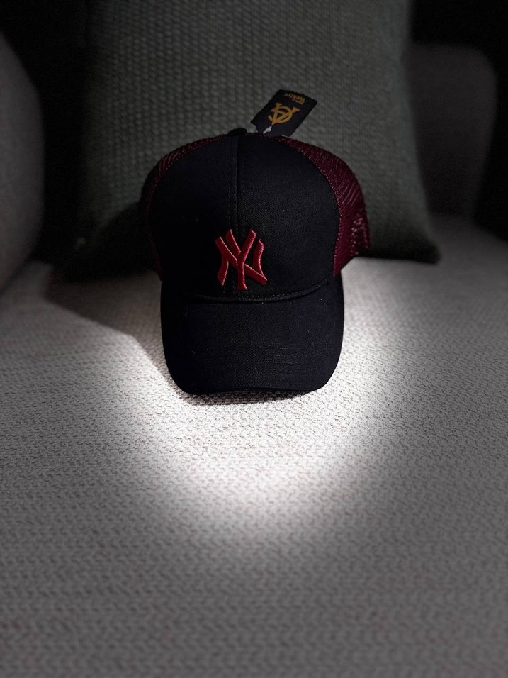 Bordo Siyah ERKEK Spor Şapka - Görsel 3