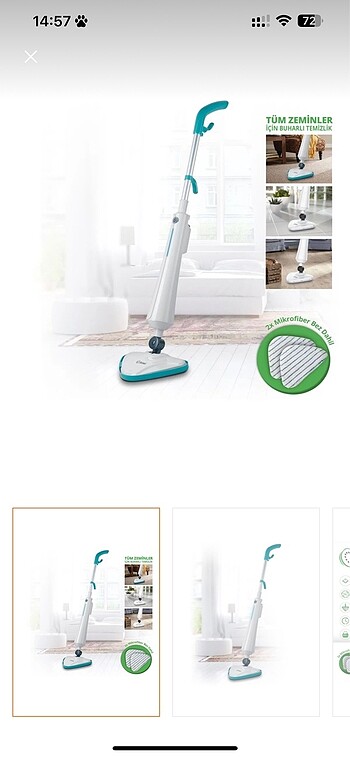 Kiwi buharlı mop - Görsel 3