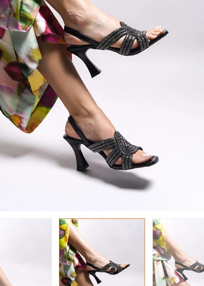 Riccon marka siyah 38 numara topuklu ayakkabı - Görsel 4