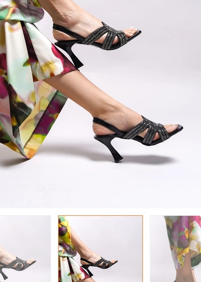 Riccon marka siyah 38 numara topuklu ayakkabı - Görsel 3