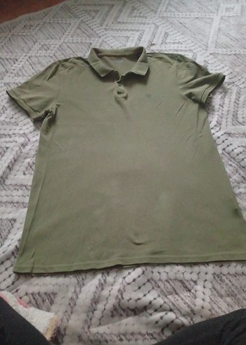 Erkek Haki Polo Yaka Tişört - Görsel 5