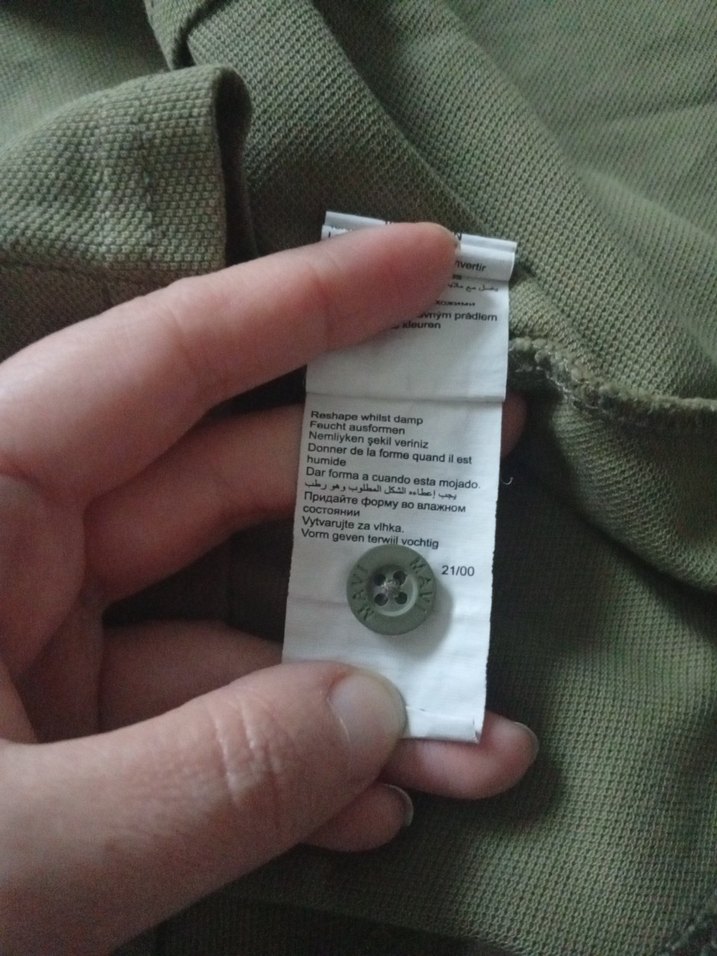 Erkek Haki Polo Yaka Tişört - Görsel 3