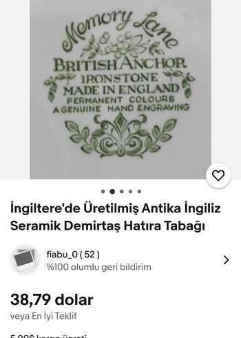Beyaz Parlak Eski Kale Desenli Tabak - Görsel 7