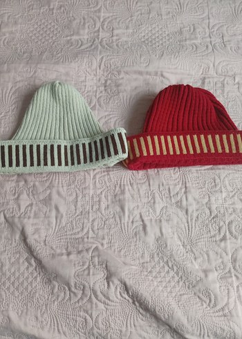 Kadın Renkli Örgü Bere - Görsel 3