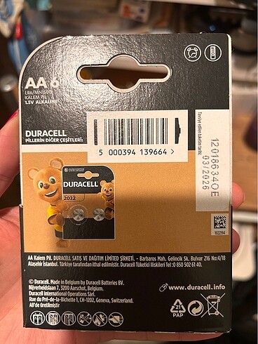 Duracell Duracell kalem pil 6 adet
