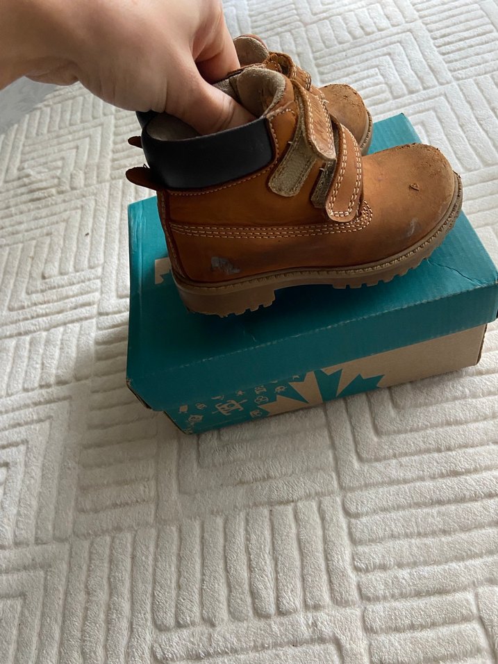 Kahverengi Deri Erkek Çocuk Botu - Görsel 2