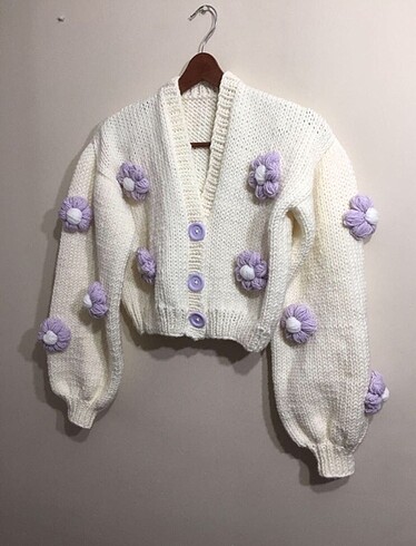 S/M beden Crop Hırka 40 cm