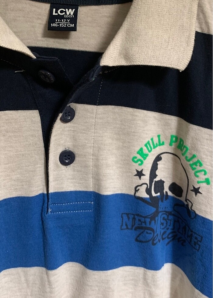 LCW ERKEK ÇOCUK TİŞÖRT ÇİZGİLİ  11/12 yaş - Görsel 2