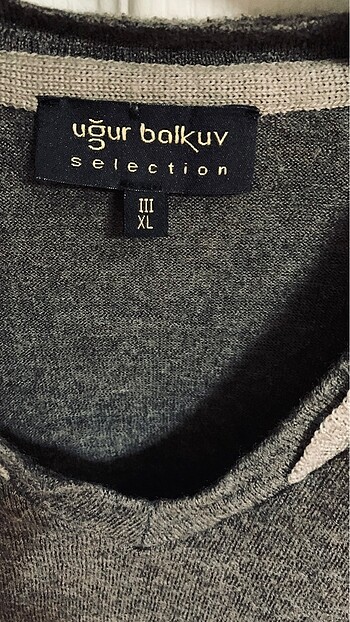 l/xl Beden kahverengi Renk UĞUR BALKUV YÜN V YAKA KAZAK ERKEK XL