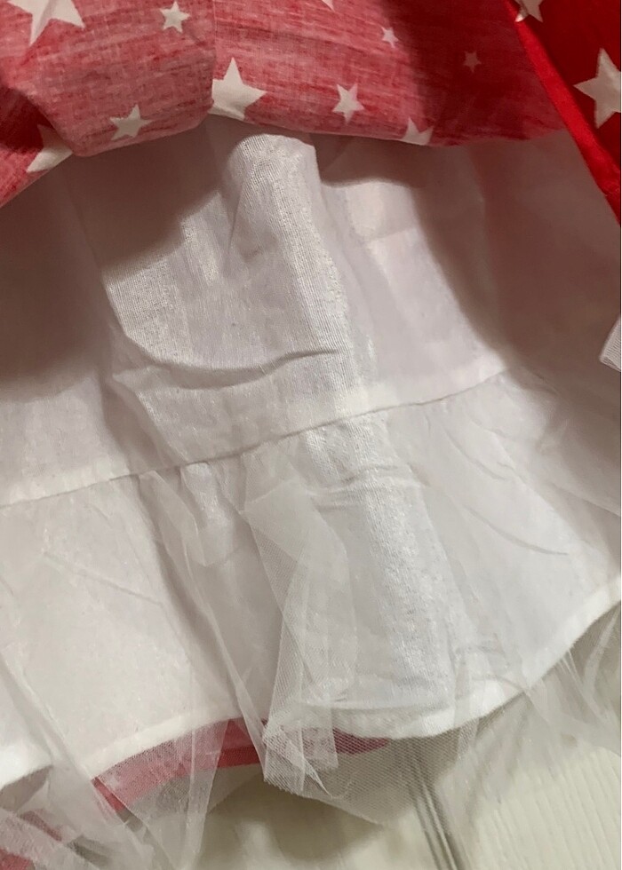 23 NİSAN ETEĞİ YILDIZLI DEFACTO 8/10 KIRMIZI - Görsel 2