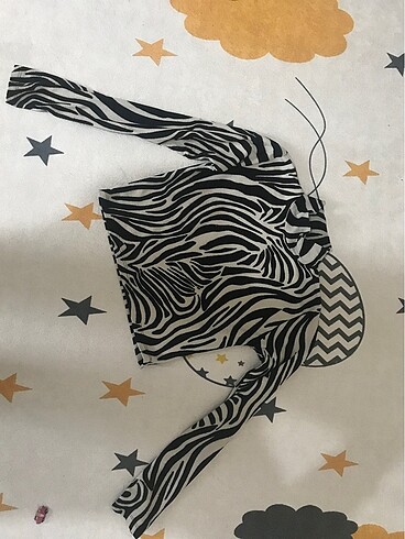 Zebra desen crop bluz