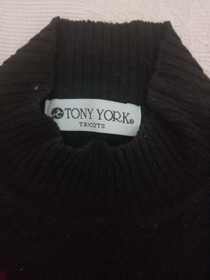 Kız Çocuk Siyah Kısa Kollu Triko Tişört - Görsel 2