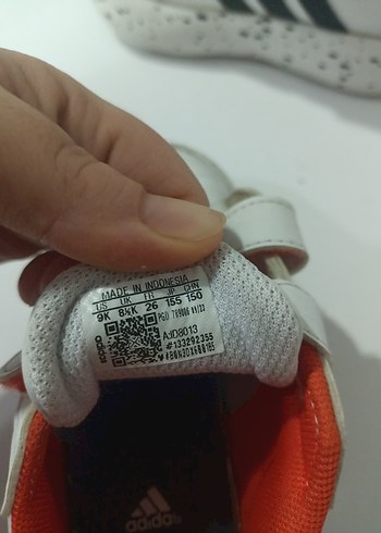 Kız Çocuk Beyaz Cırt Cırtlı Spor Ayakkabı - Görsel 3