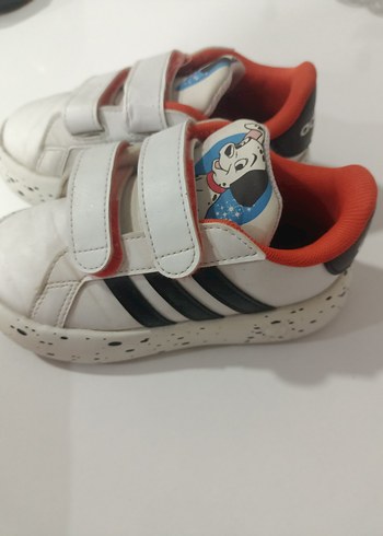 Kız Çocuk Beyaz Cırt Cırtlı Spor Ayakkabı - Görsel 4