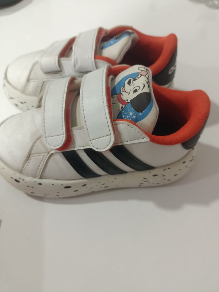 Kız Çocuk Beyaz Cırt Cırtlı Spor Ayakkabı - Görsel 4