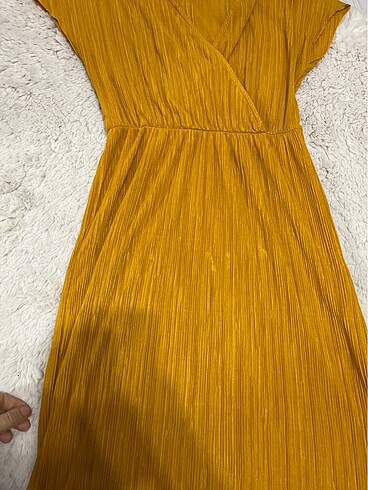 Bershka sarı elbise