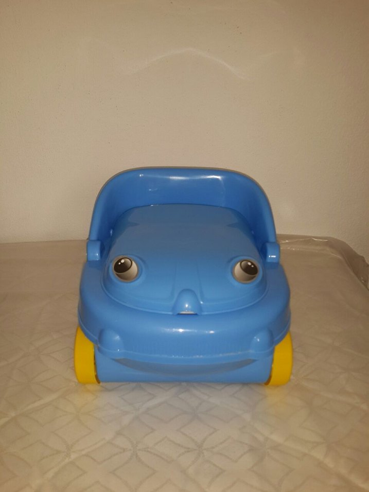 Çocuklar için Mavi Taşınabilir Tuvalet Eğitimi - Görsel 3