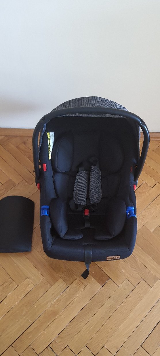 Siyah Bebek Araba Koltuğu Ana kucagi - Görsel 2
