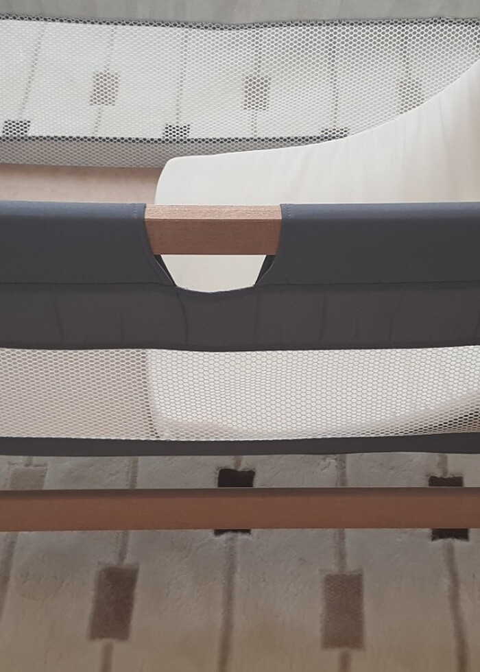 Sallanir ahsap bebek besik - Görsel 5