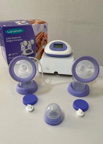 Lansinoh Çiftli Elektrikli Göğüs Pompası Mor