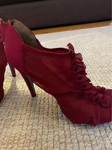 39 Beden bordo Renk Nine West Topuklu Ayakkabı