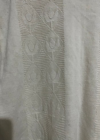 Krem Kadın Vintage Kazak, Salaş Kesim, Uzun Kollu - Görsel 7