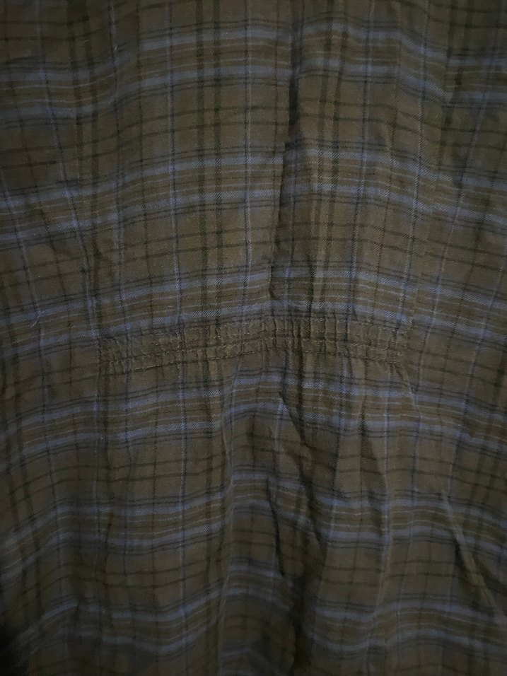 Kadın Lacivert Kareli Denim Gömlek - Görsel 5