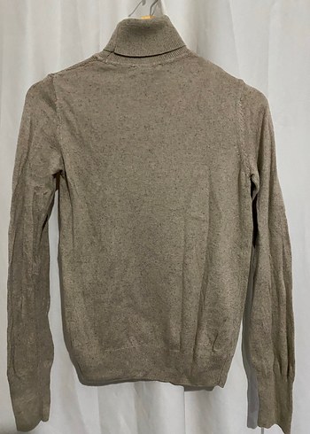 Bej Kadın Triko Kazak Uzun Kollu Boğazlı Kazak - Görsel 6