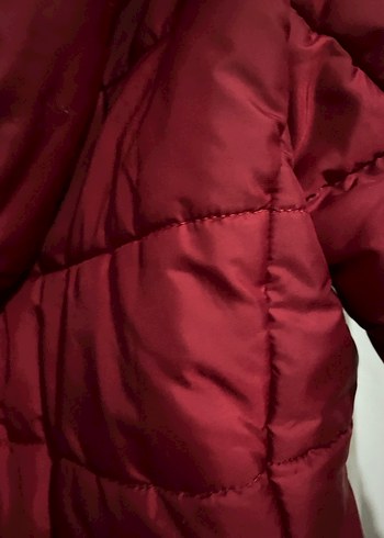 Kırmız Fermuarlı Şişme Mont - Görsel 6