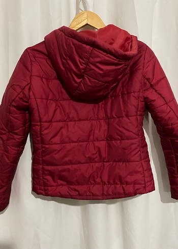 Kırmız Fermuarlı Şişme Mont - Görsel 5