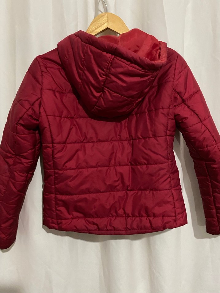 Kırmız Fermuarlı Şişme Mont - Görsel 5