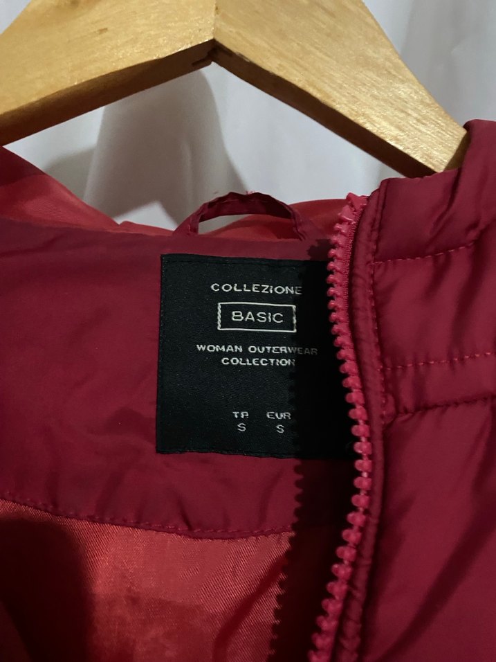 Kırmız Fermuarlı Şişme Mont - Görsel 2