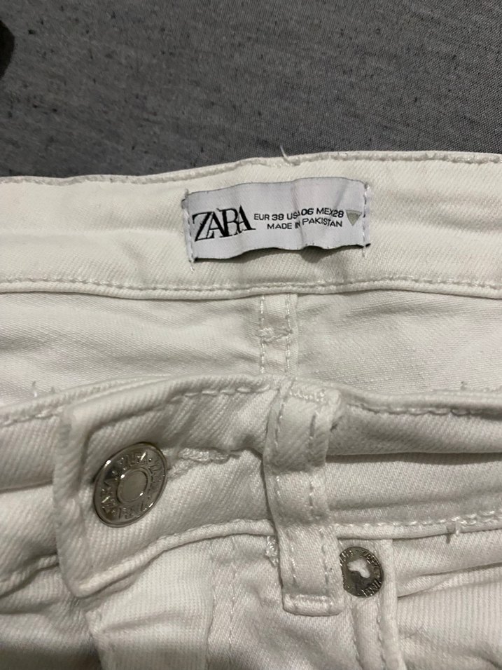 Beyaz Kadın Regular Fit Midi Kot Pantolon - Görsel 3