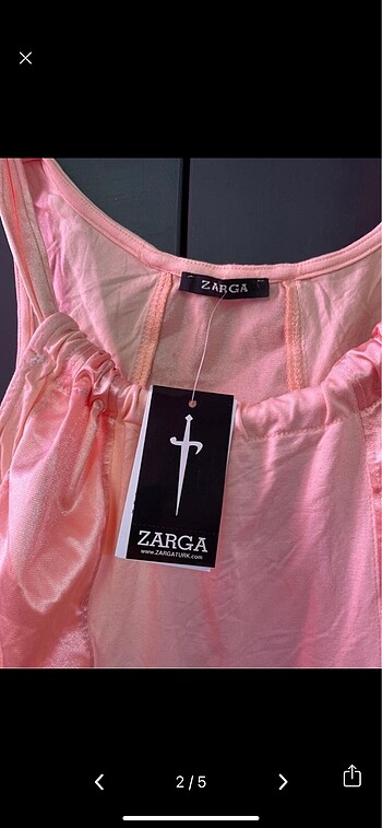 Vintage askılı bluz - Görsel 3