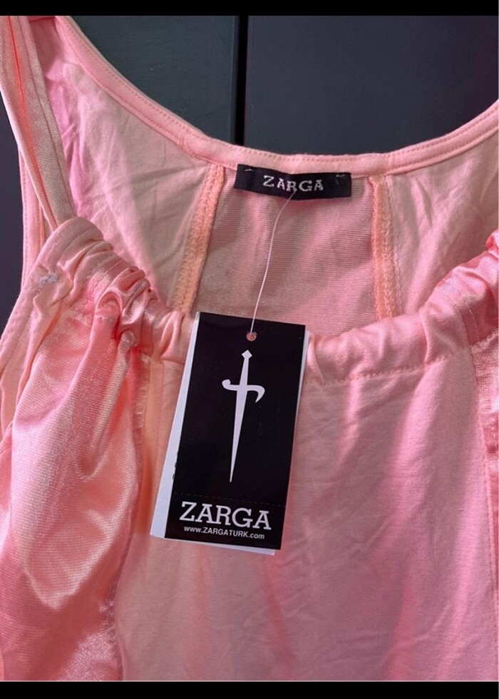 Vintage askılı bluz - Görsel 3