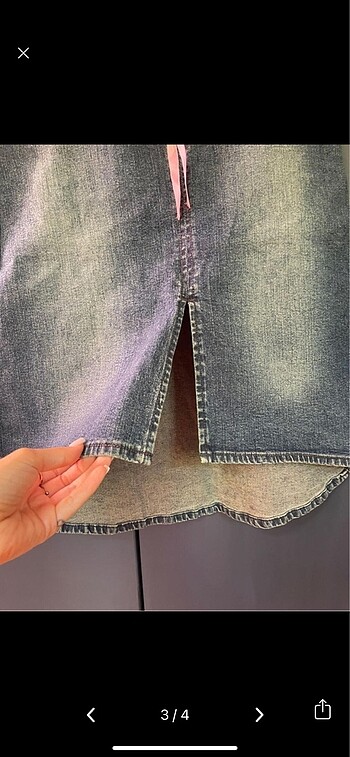 Vintage kot etek - Görsel 4