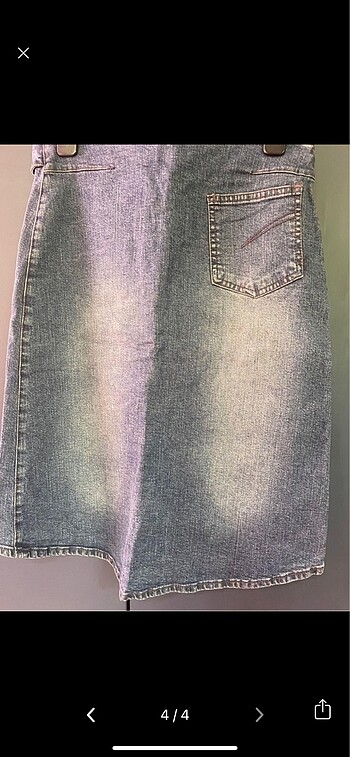 Vintage kot etek - Görsel 5