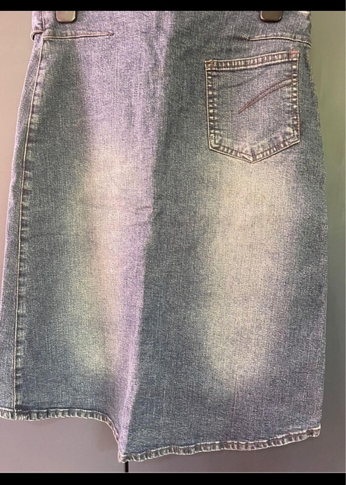 Vintage kot etek - Görsel 5