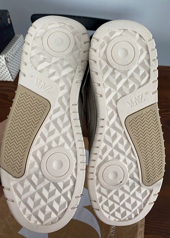 Beyaz Gri Platformlu Eskitme Detaylı Erkek Spor Ayakkabı - Görsel 5