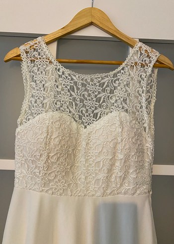 Dantel Detaylı Uzun A Kesim Elbise - Görsel 4