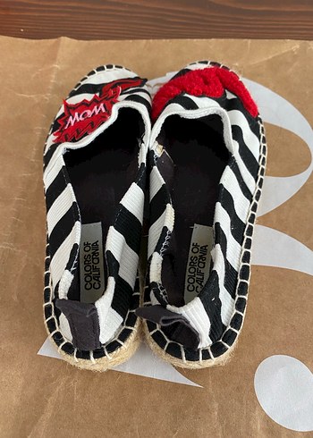 Zebra Desenli Kadın Espadril - Görsel 3