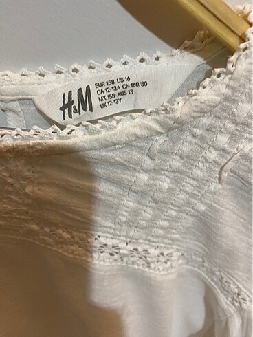 12-13 Yaş Beden beyaz Renk H&M marka 12-13 yaş
