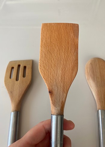  Beden çeşitli Renk Tahta kaşık, çatal, spatula seti