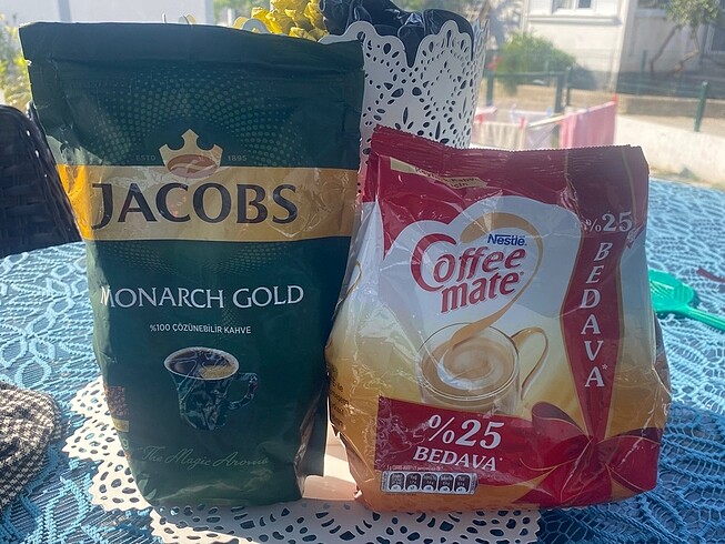 Jacobs kahve ve nestle coffee mate