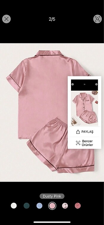 Sheinside shein pijama takımı