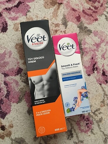 100 ml tüy dökücü kremve 200 ml erkek